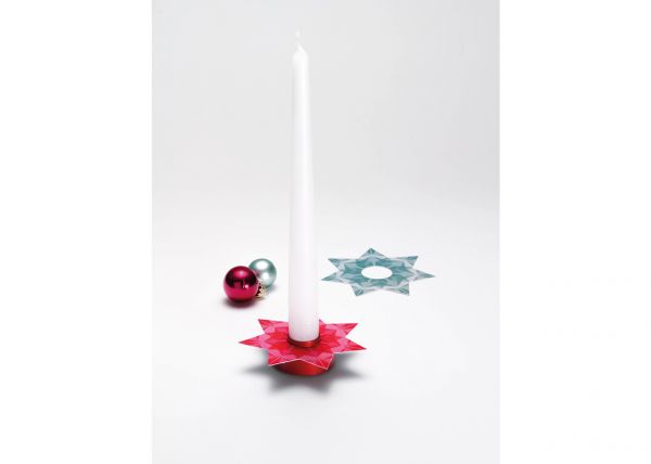 candleholder BELL - red