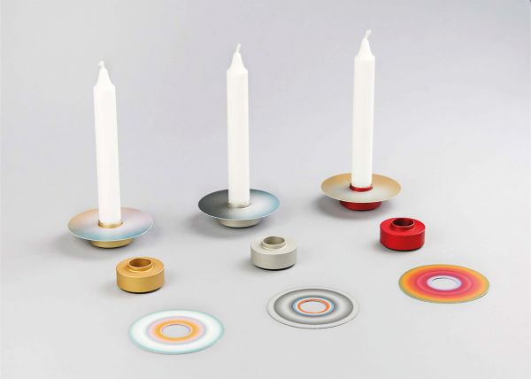 candleholder BELL - red