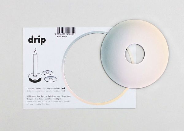 Tropfenfänger DRIP - Blume 4 blau